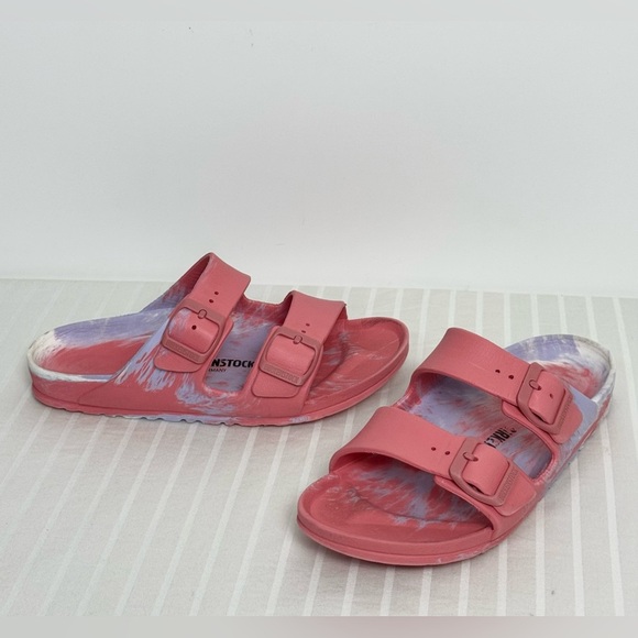 Birkenstock Arizona EVA Slide Sandals Watermelon Multi Women’s 36 Size 5-5.5 - Picture 14 of 15